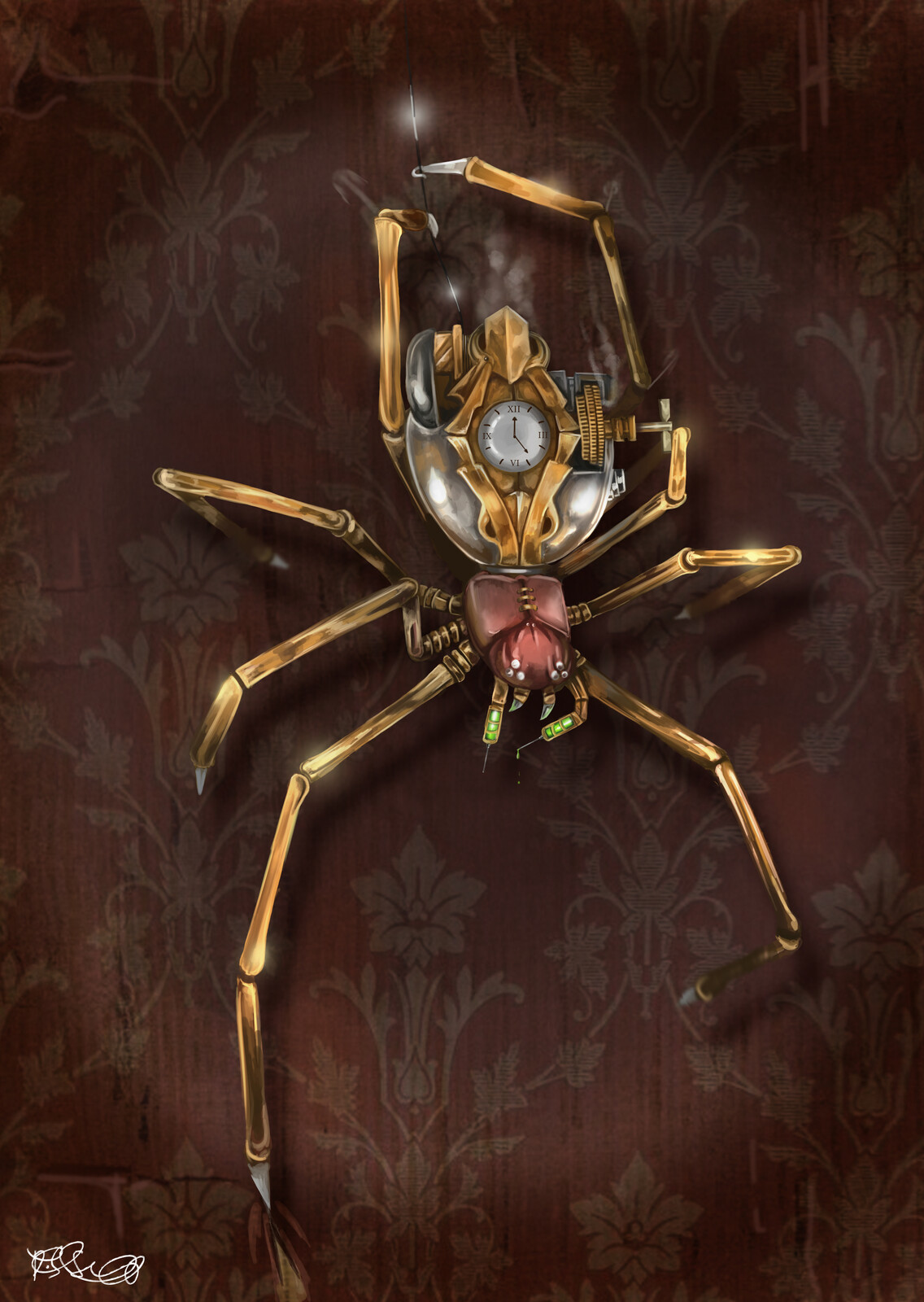 Danyon Street Wartide TCG (official art) Clockwork Spider