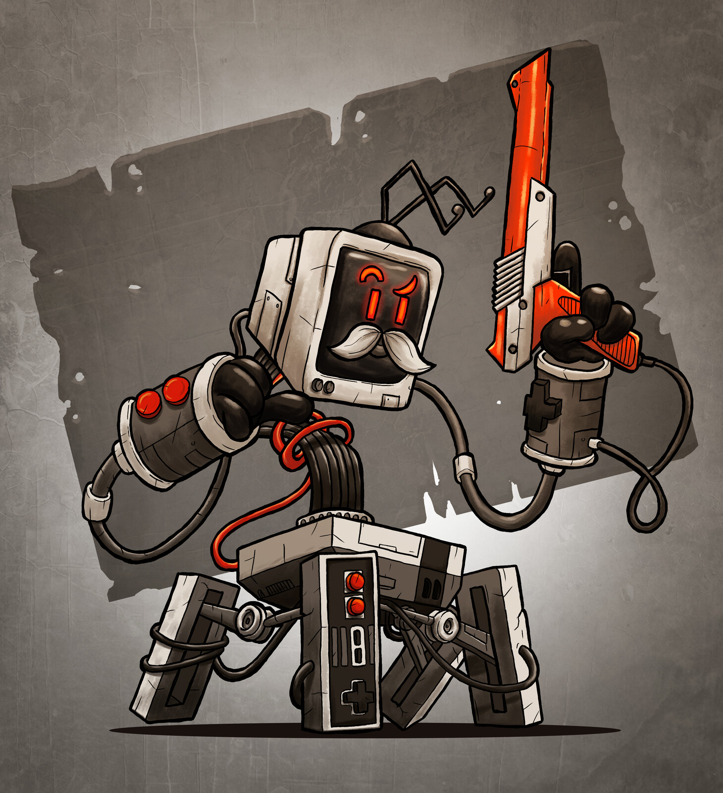 General D. Hunt is an old geeser, but when Dr. Nin Tendo refitted him with legs he is coming back for revenge!