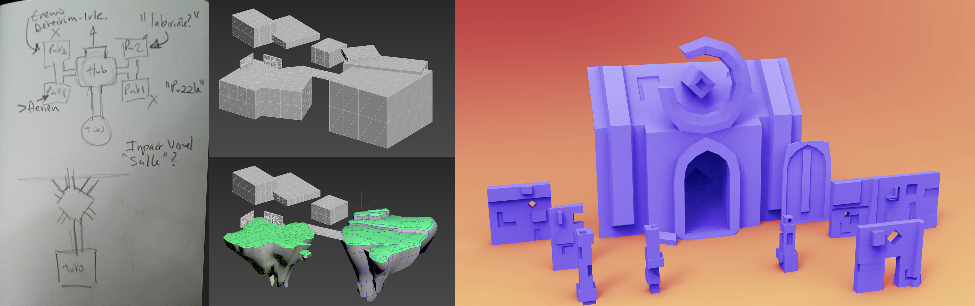 Level concept and modular props