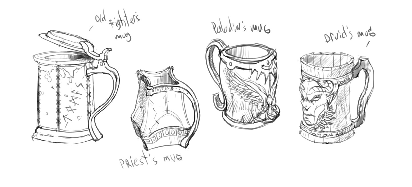 Mug sketches