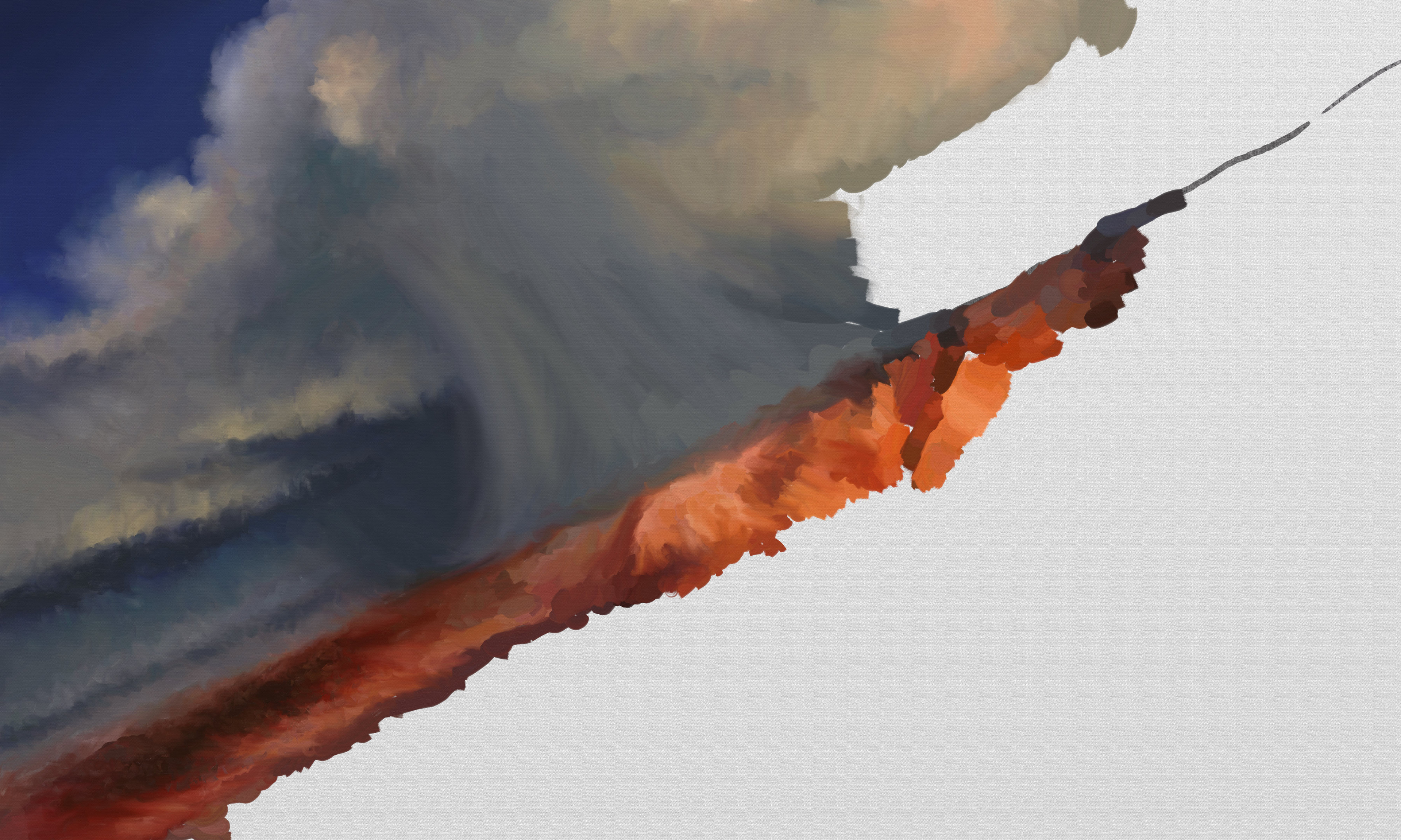 Thunderbolt II. Digital Aviation Art. Work in Progress. ArtRage Digital Painting.