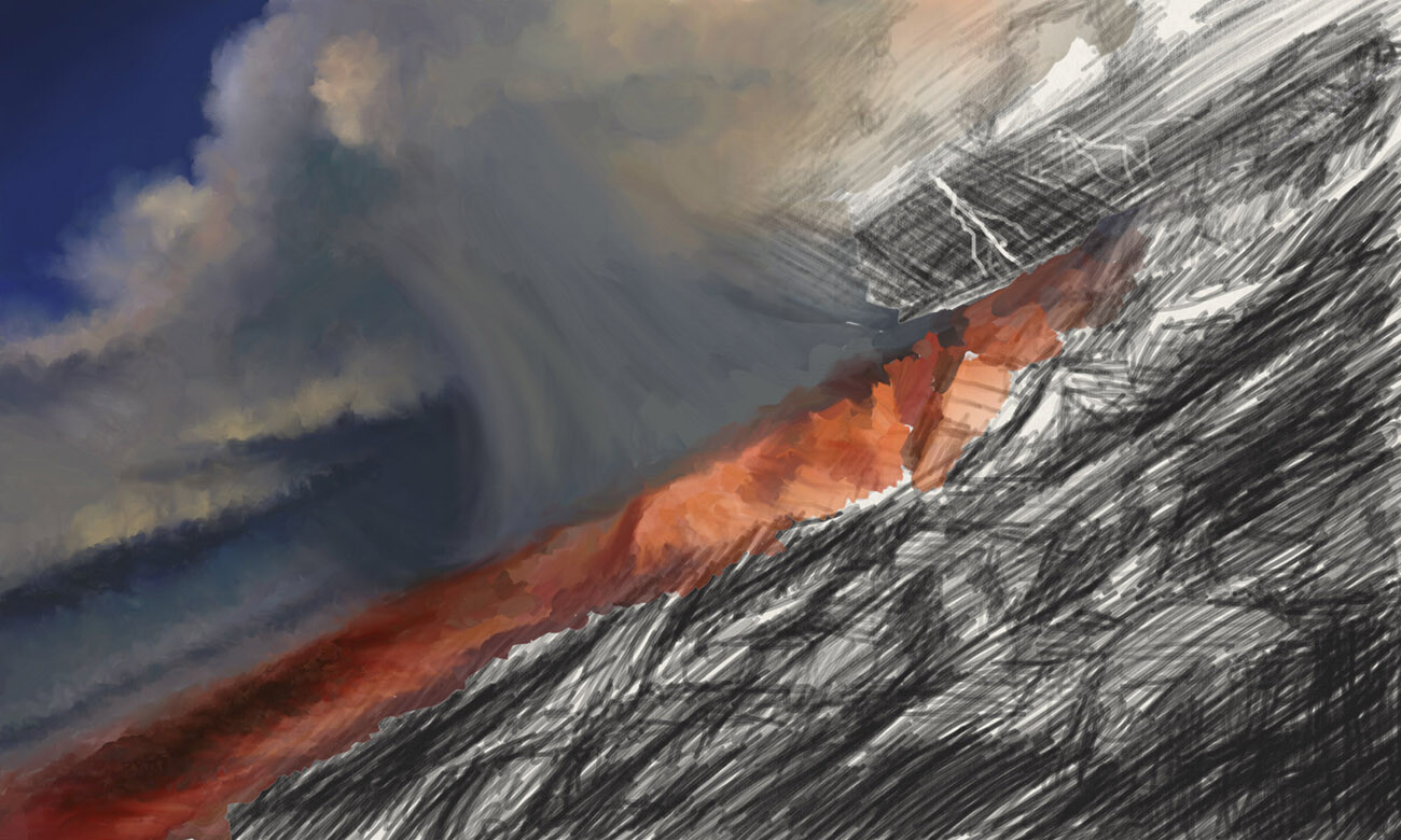 Thunderbolt II. Digital Aviation Art. Work in Progress. ArtRage Digital Painting.