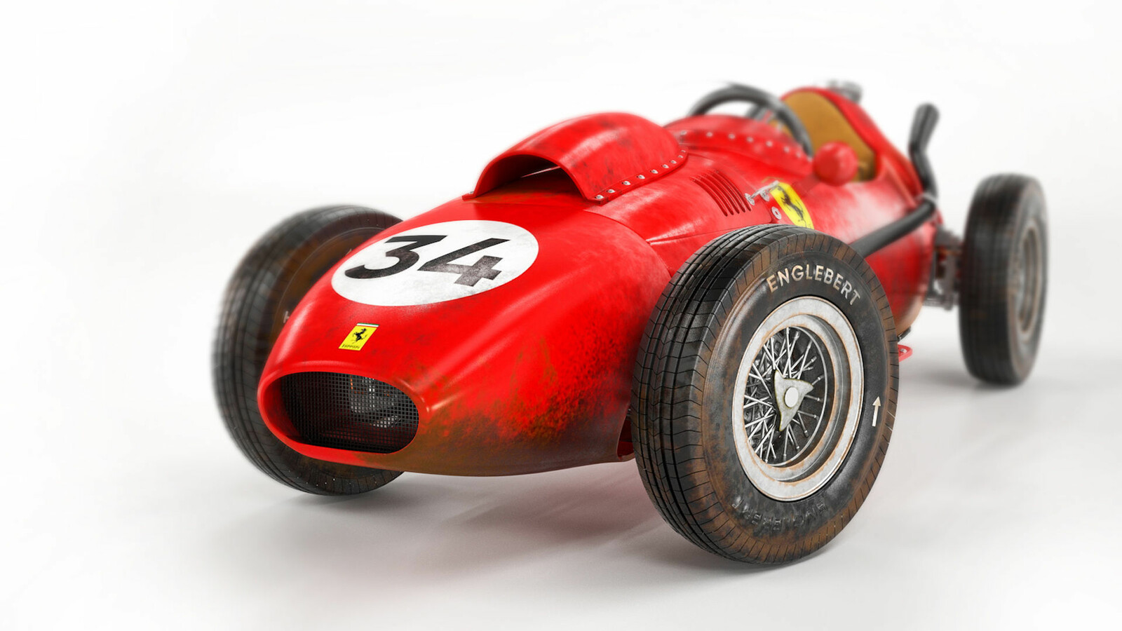 Ferrari Dino 246 F1 1958 3d Model Ahmet Onder Tas Artstation
