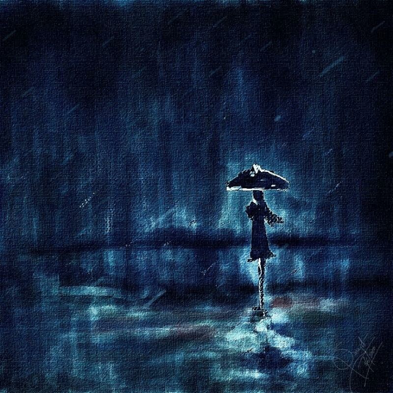 ArtStation - In Rain- Digital Canvas by Surajit Sen