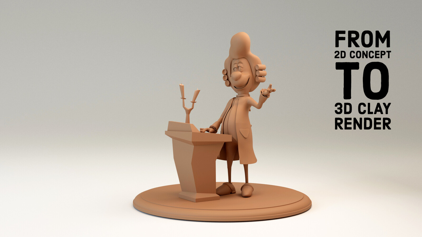 George the butler, 3D model and design