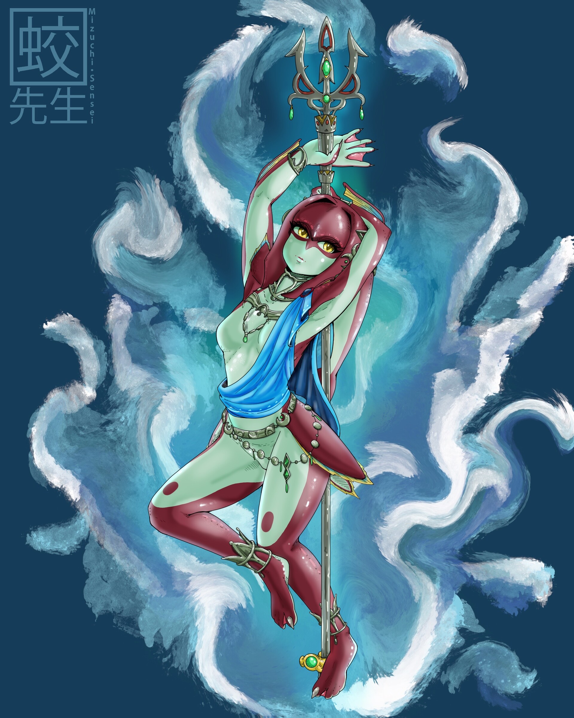 ArtStation - Mipha - Zelda: Breath of the Wild