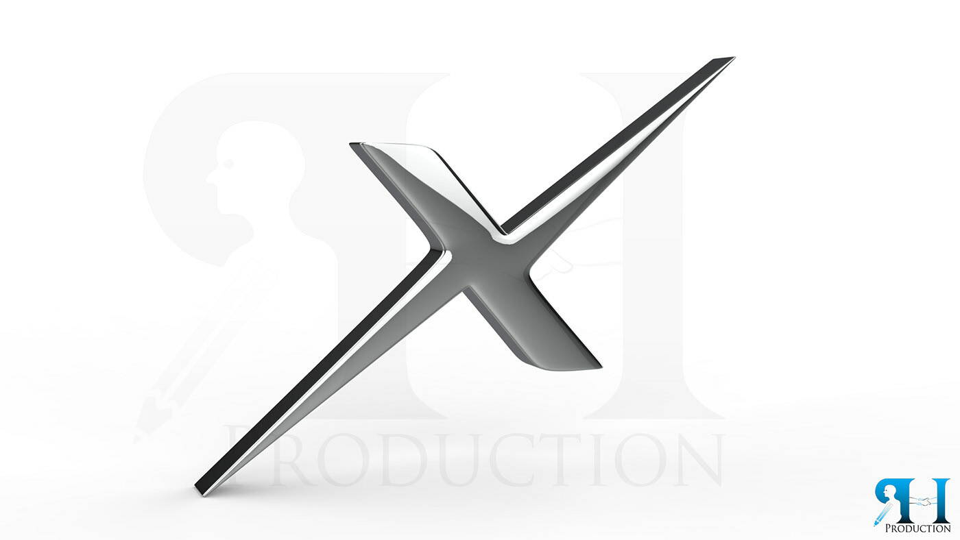 Artstation X 3d Logo Modeling Rh Production