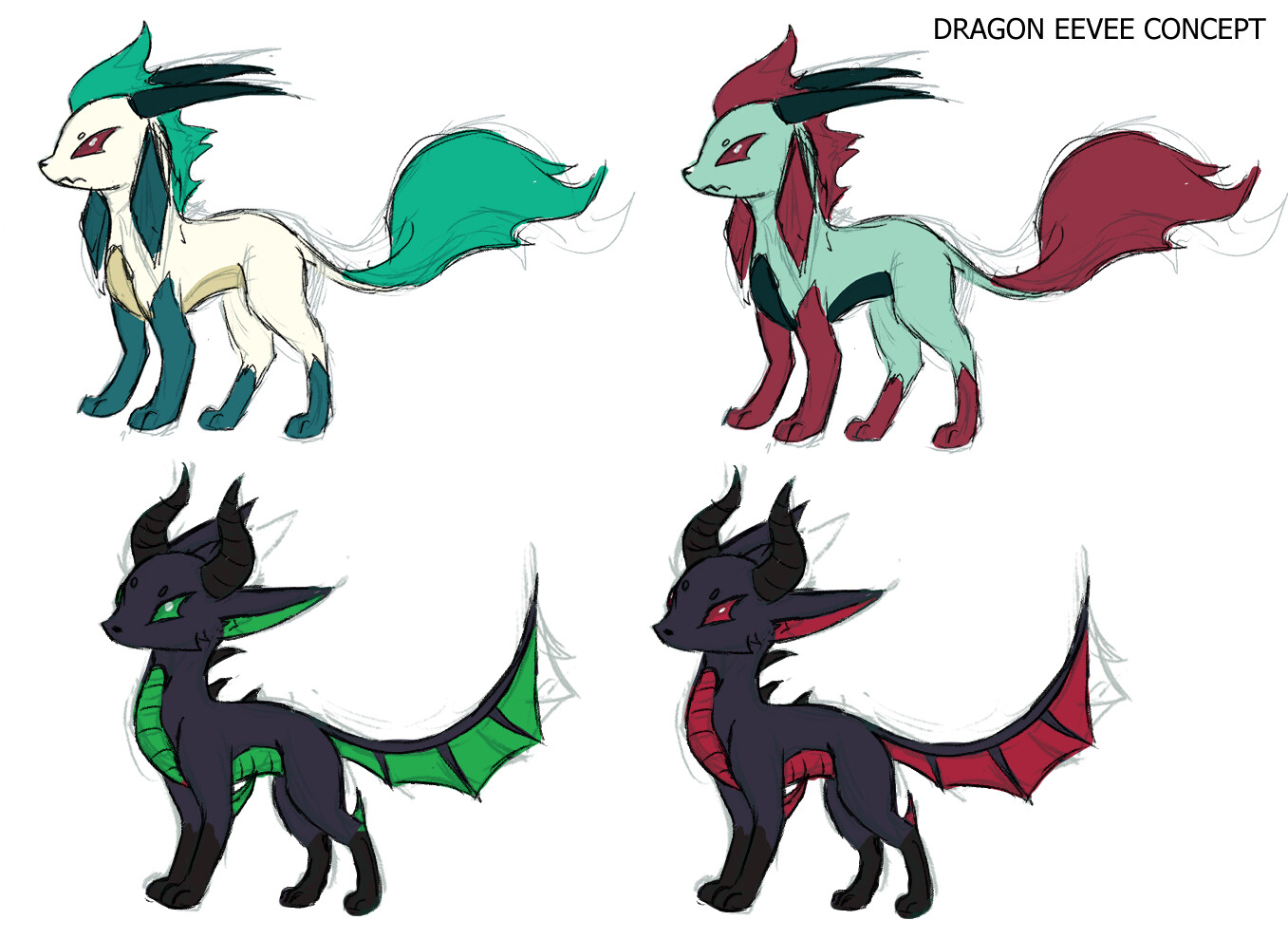 Dragon-Type Eevee Concept