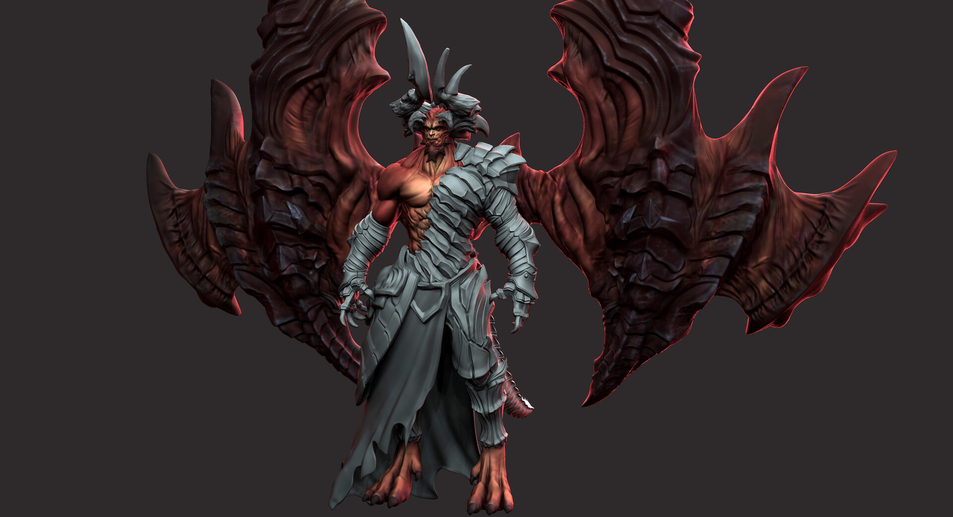 Eddy Shin - Samael, Darksider Fan Art (WIP)