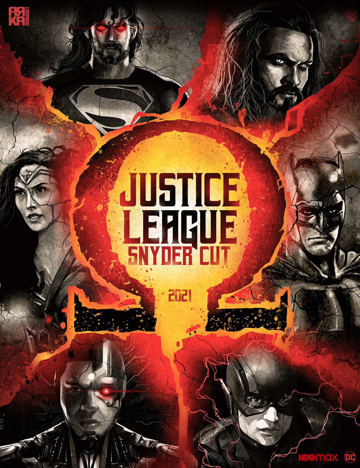 Arko Chakraborty - Justice league Snyder cut fan poster