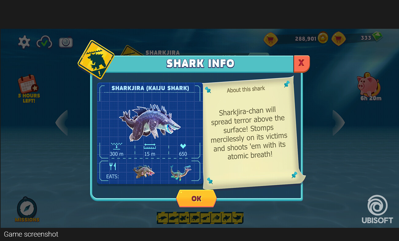Artstation Hungry Shark Evolution Ui Art Alicia Pereira