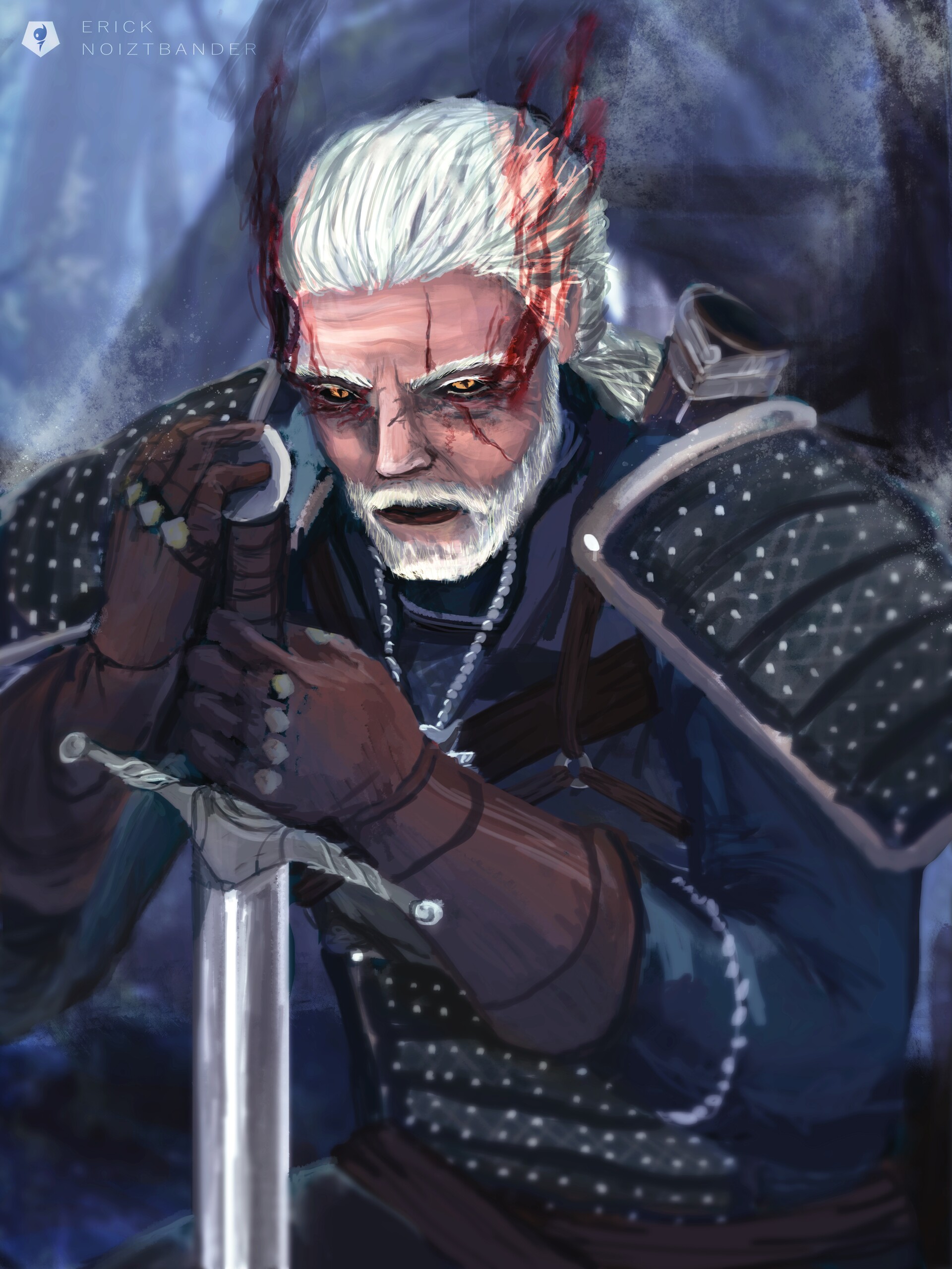 - Noiztbander - - Geralt de Rivia fan art