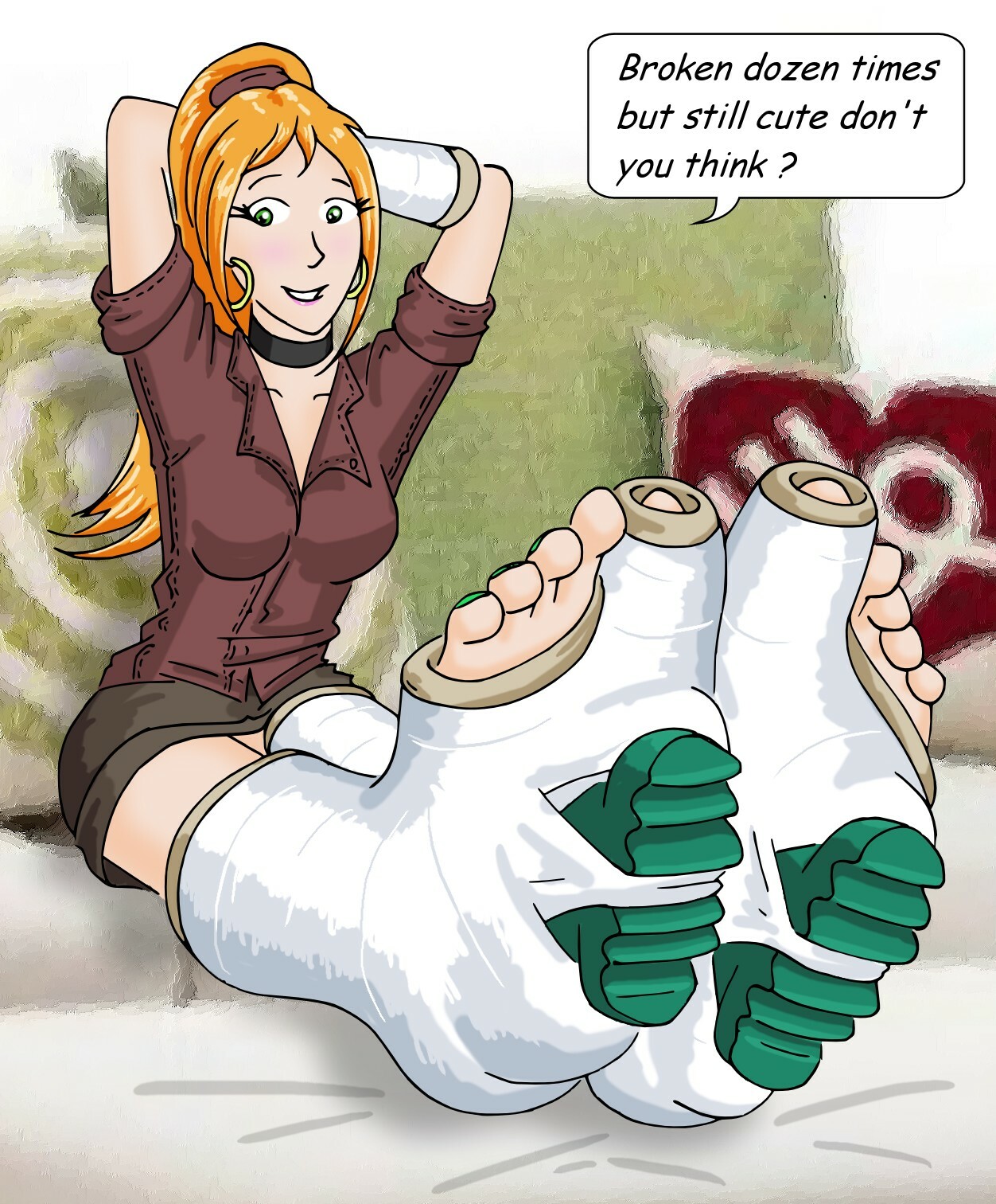Anime Feet Caption
