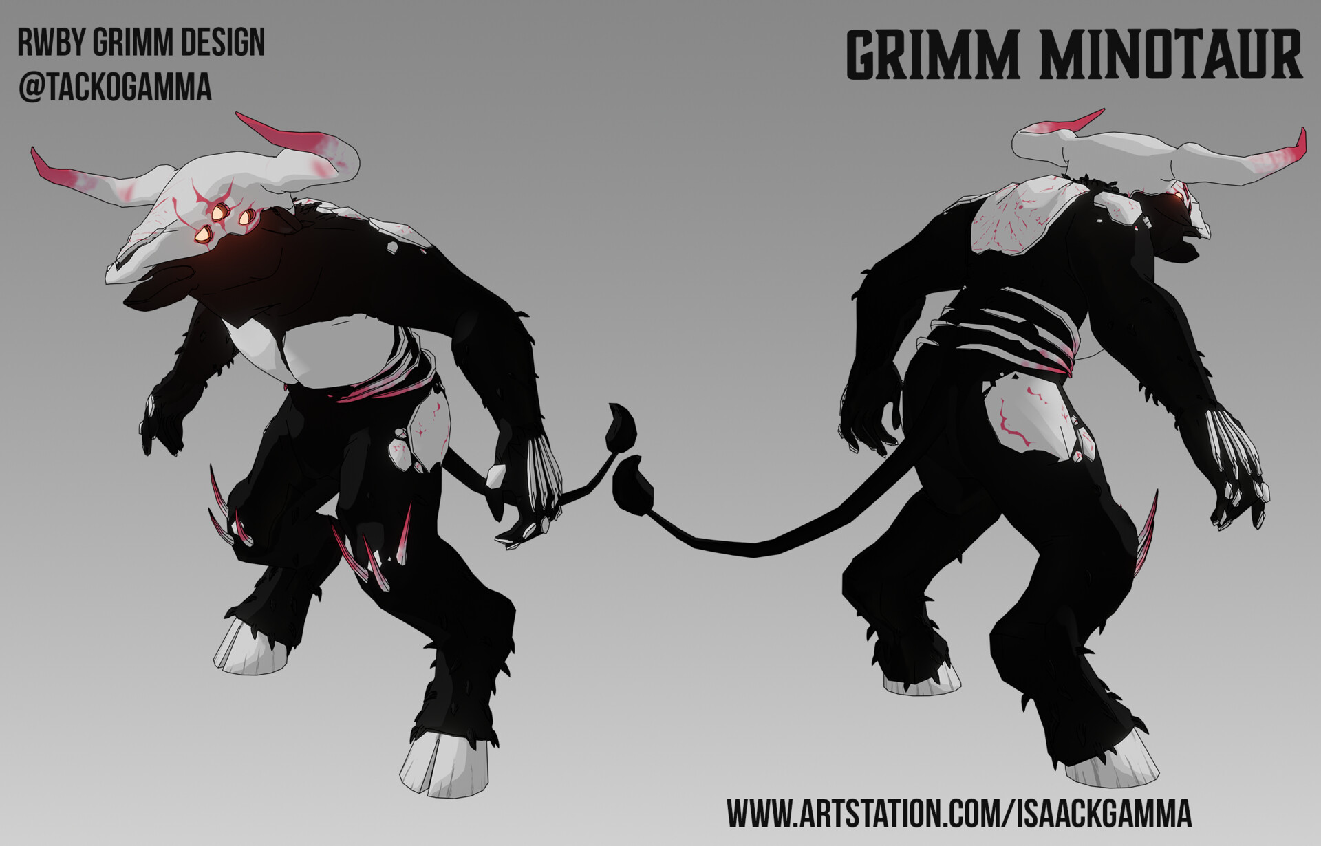Artstation Rwby Grimm Design Art Contest Grimm Minotaur Isaack Acevedo