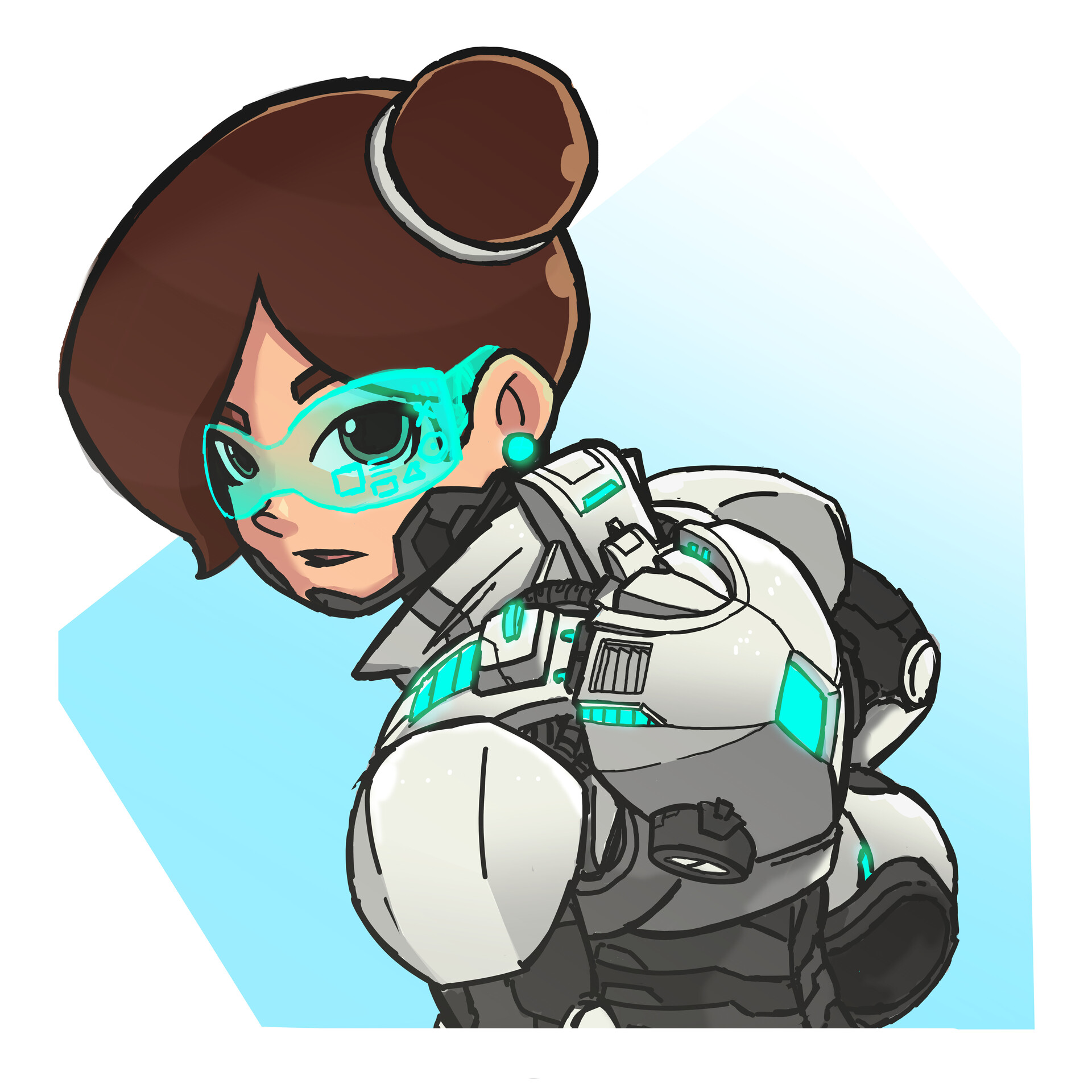 Artstation Ejen Ali Character X Cyber Suit N Uuroooll