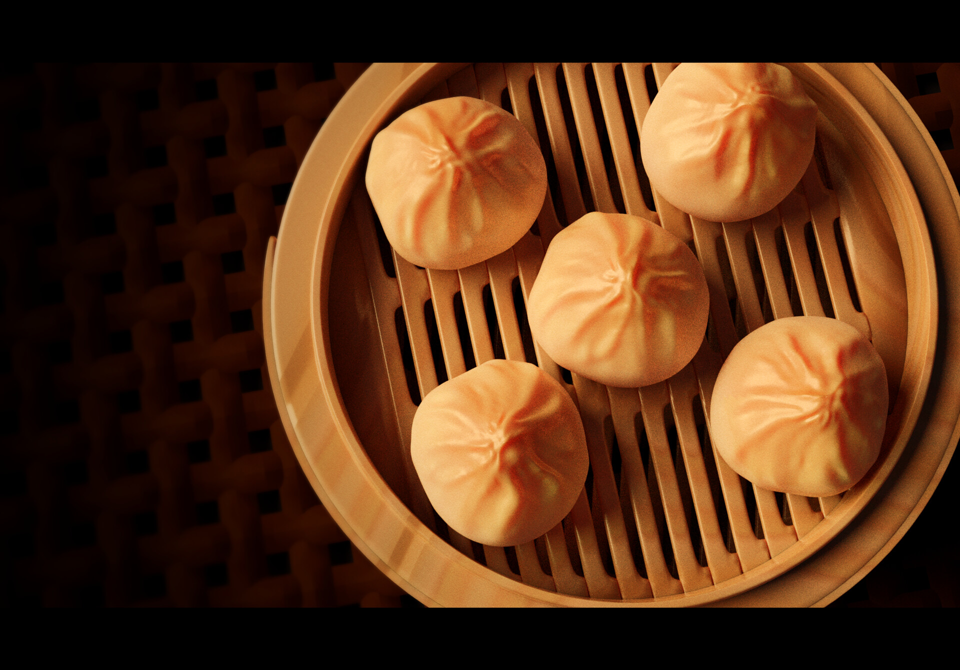 Mauricio Cr Dumplings On Bamboo Steamer