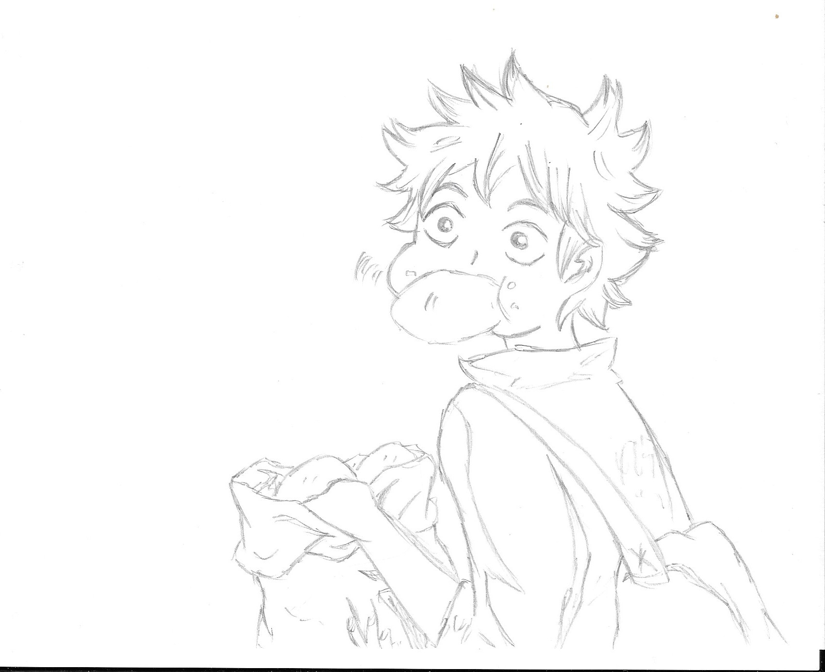 wallpapers Hinata Shoyo Black And White Drawing hinata shouyou fan art daniel woods