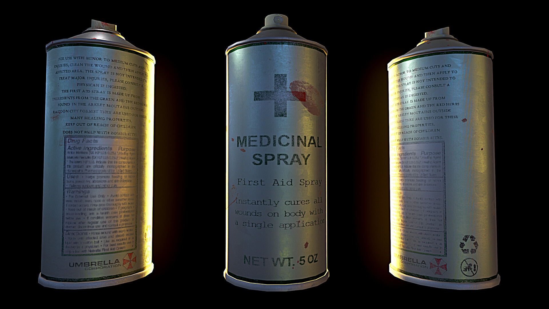 ArtStation First aid spray [ Resident evil ]