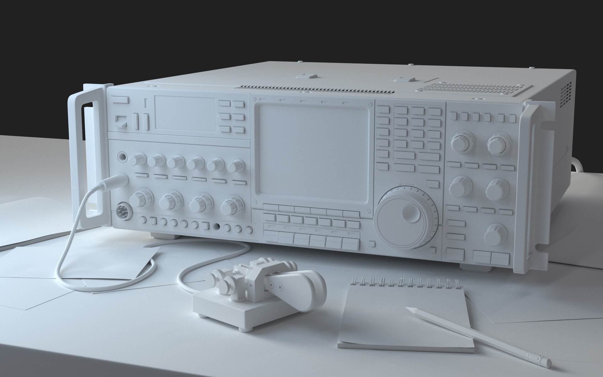 ArtStation - To see and hear. Tribute to ICOM IC-780.