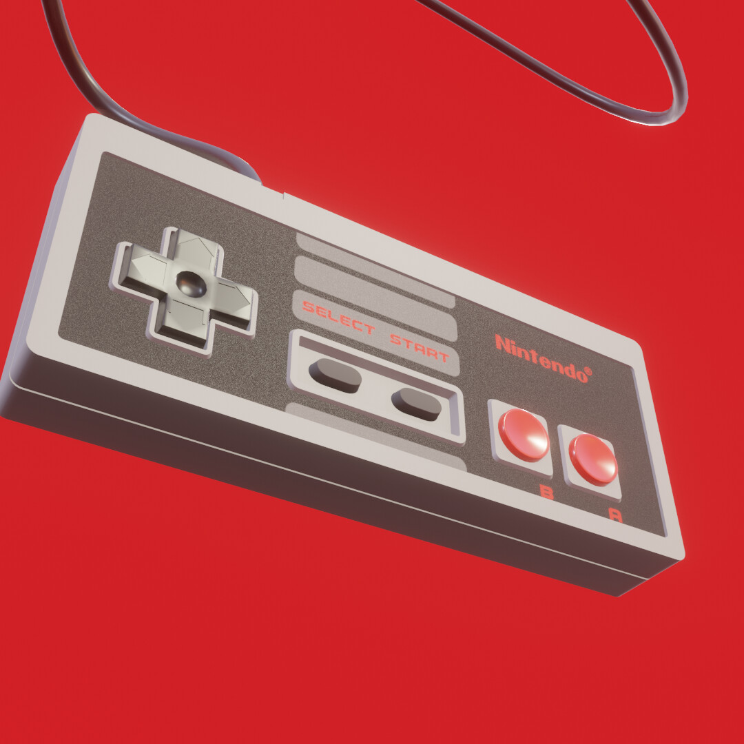 nes controller drawing