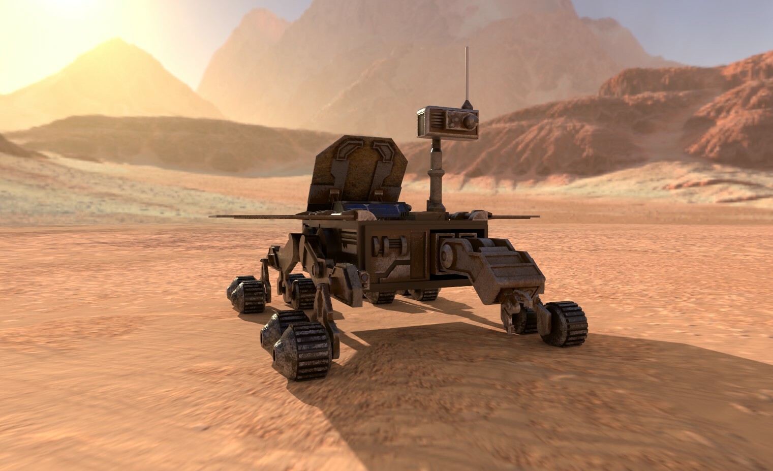 ArtStation - Mars Rover Render