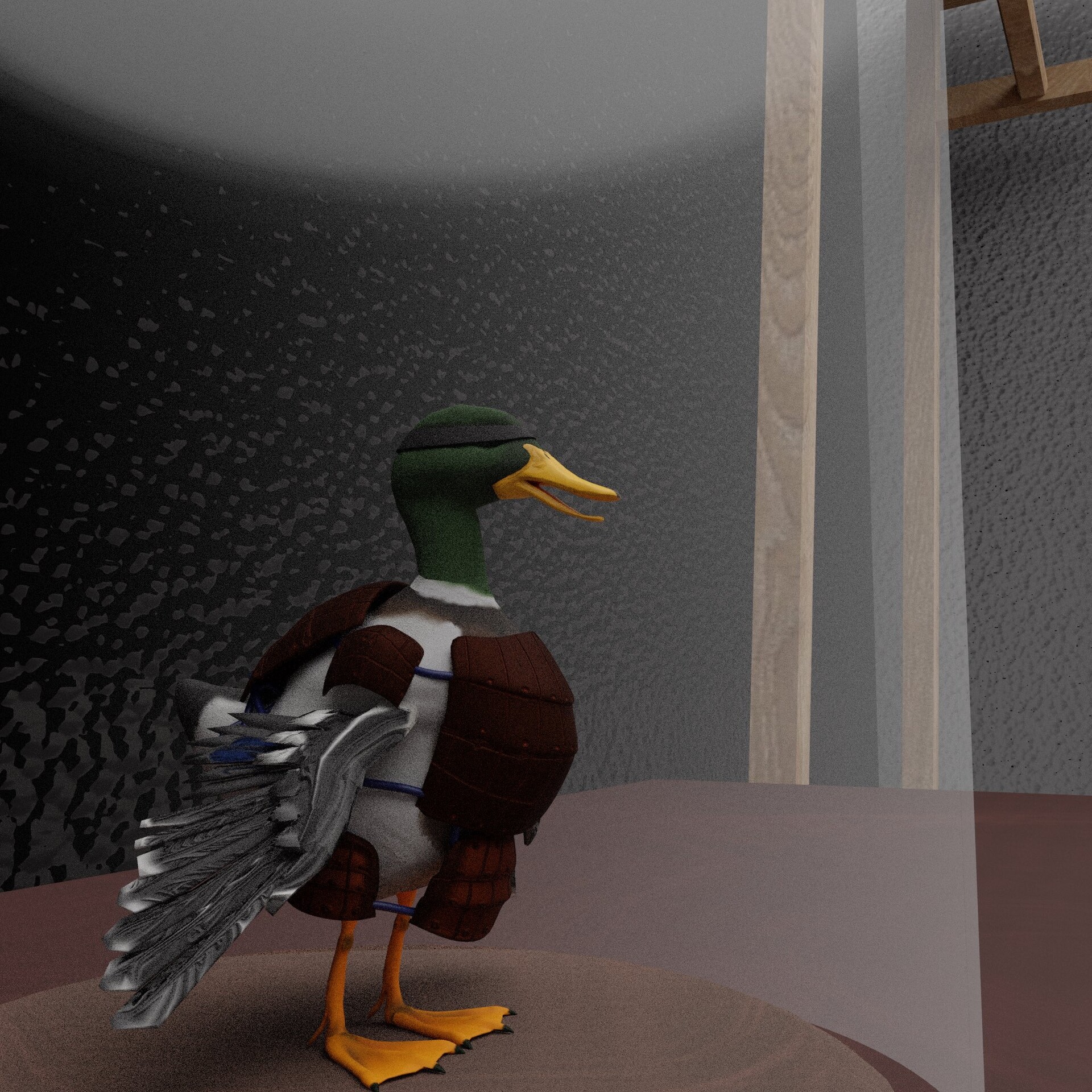 ArtStation An Armed Duck figure🦆