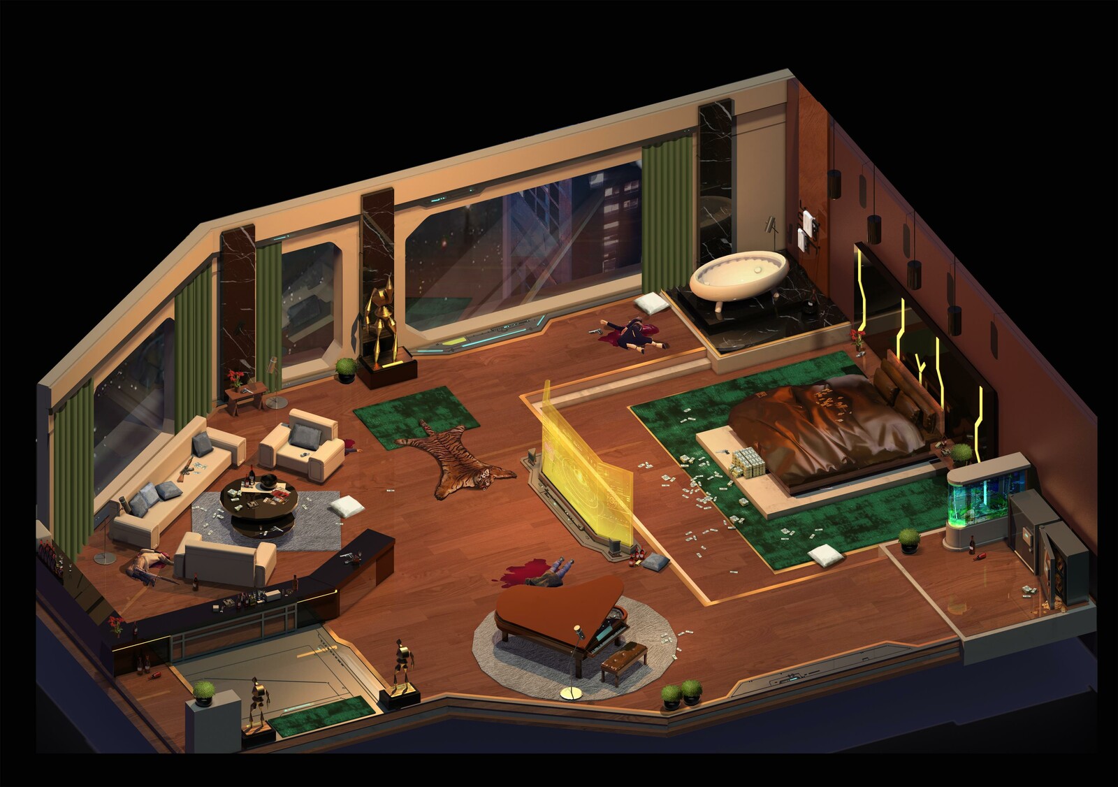 Huachan 蝉 近未来沙雕图