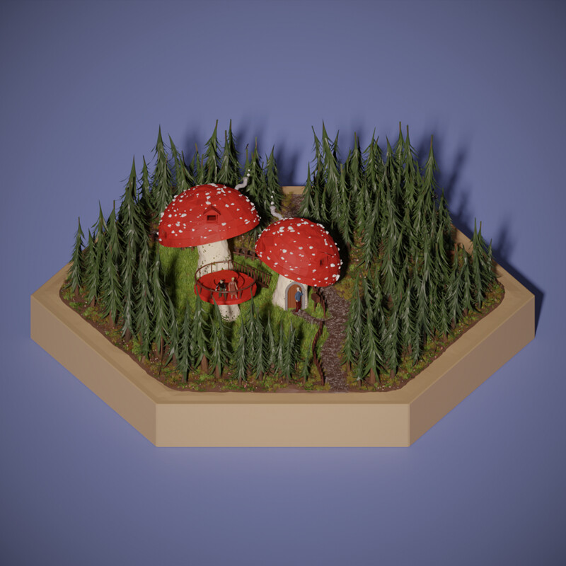 3December Contest Day 29 "Mushroom"