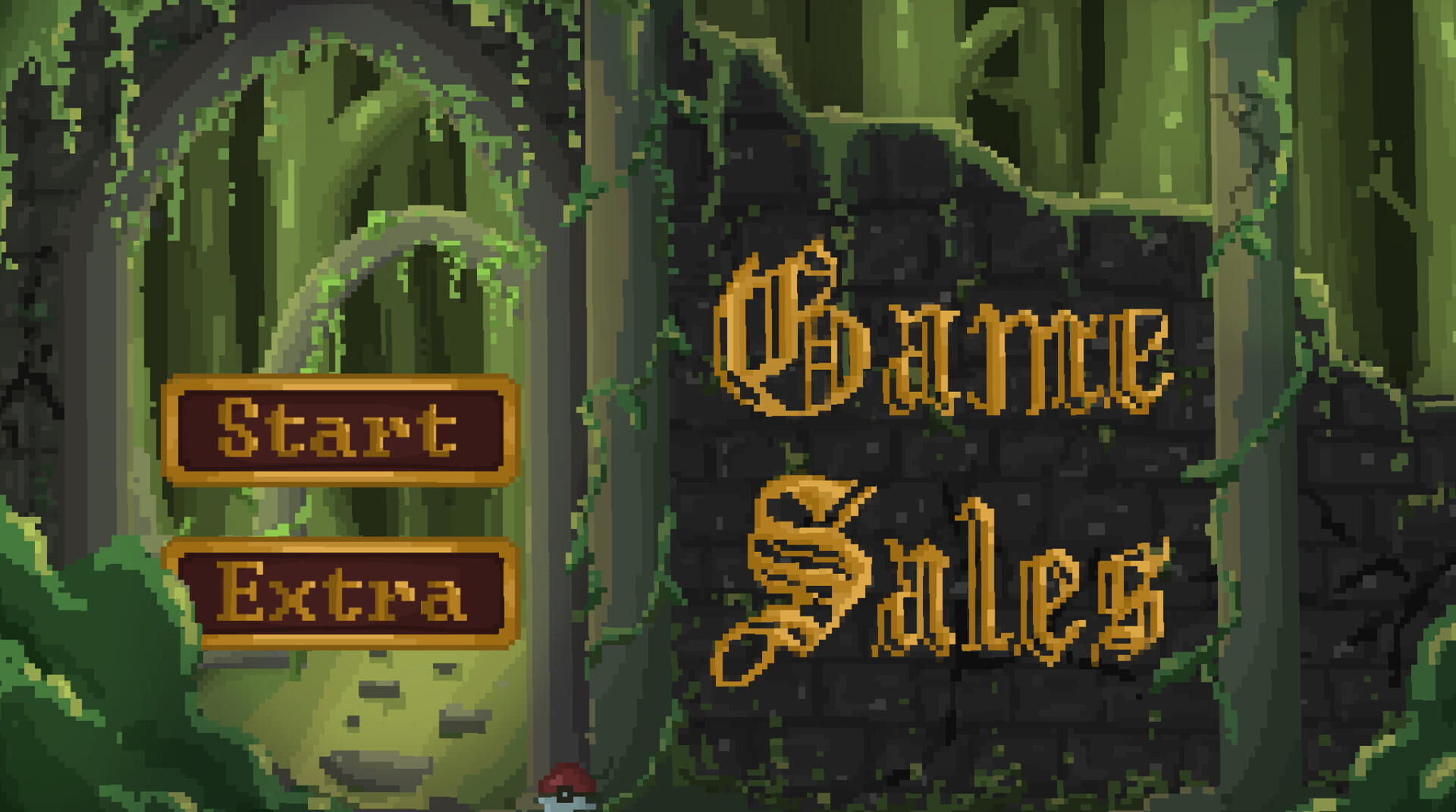 Artstation pixel art menu