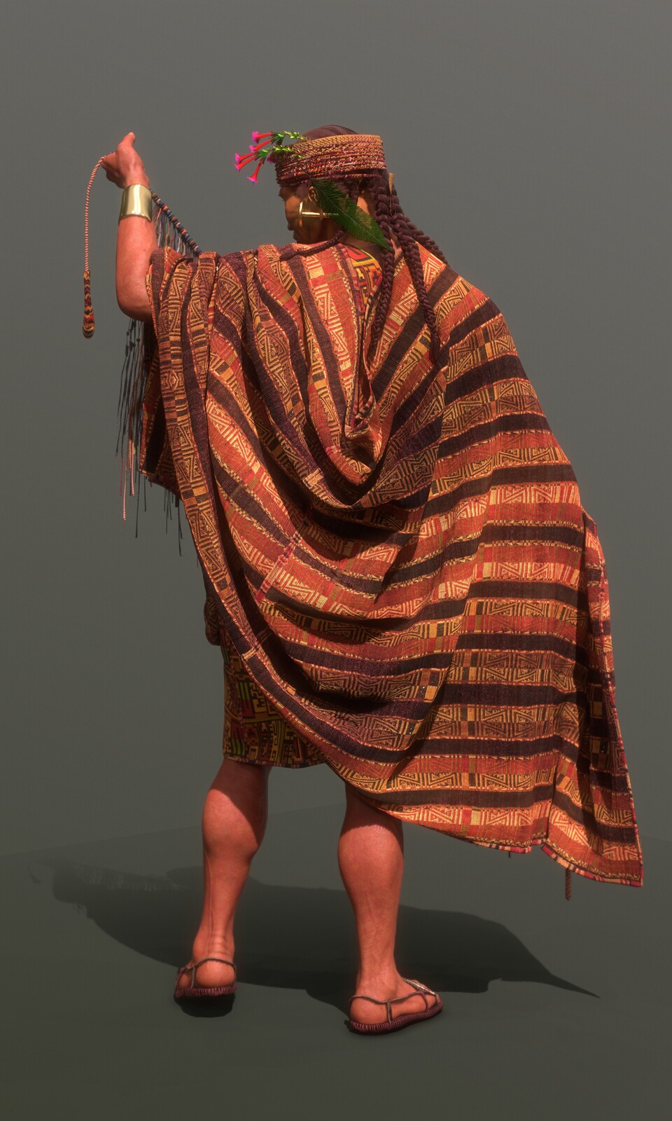 Awaskha, a favorite textile technique in the Ccollasuyo region, has the characteristic of generating designs in bands or stripes. This technique, still practiced in southern Peru, northern Bolivia and Chile