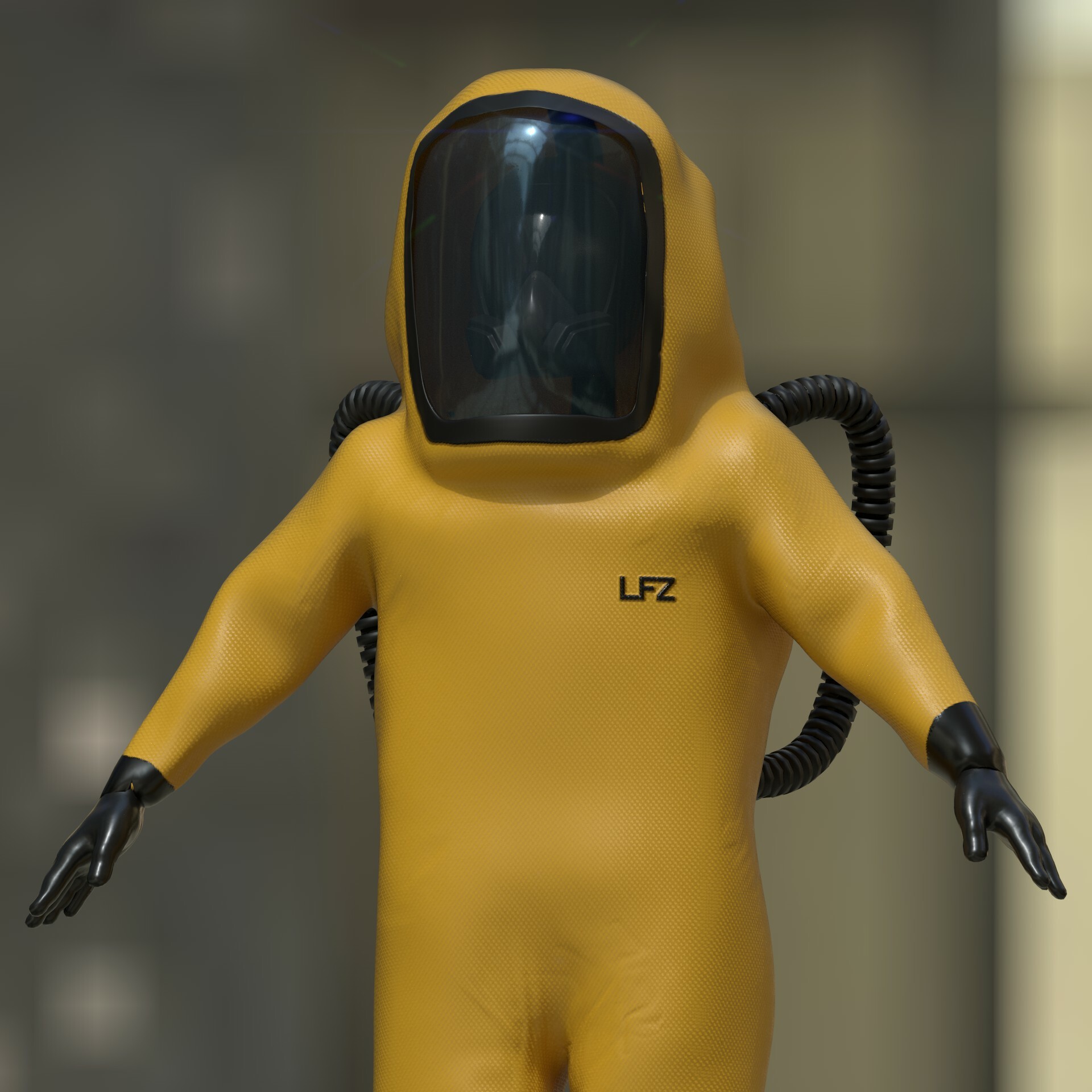ArtStation - Hazmat suit Level A v1.0
