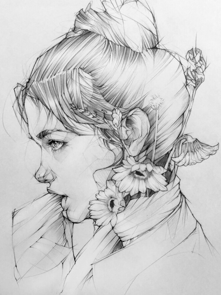 ArtStation - pencil drawing portrait Toh-Yasu藤保 #090