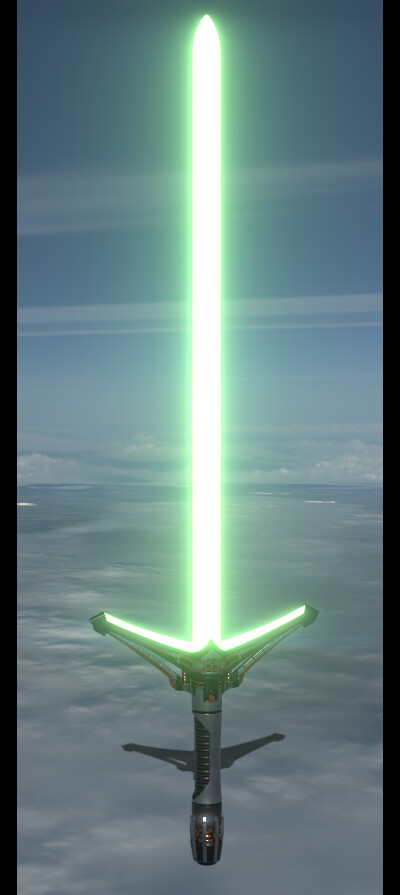 Green discount crossguard lightsaber