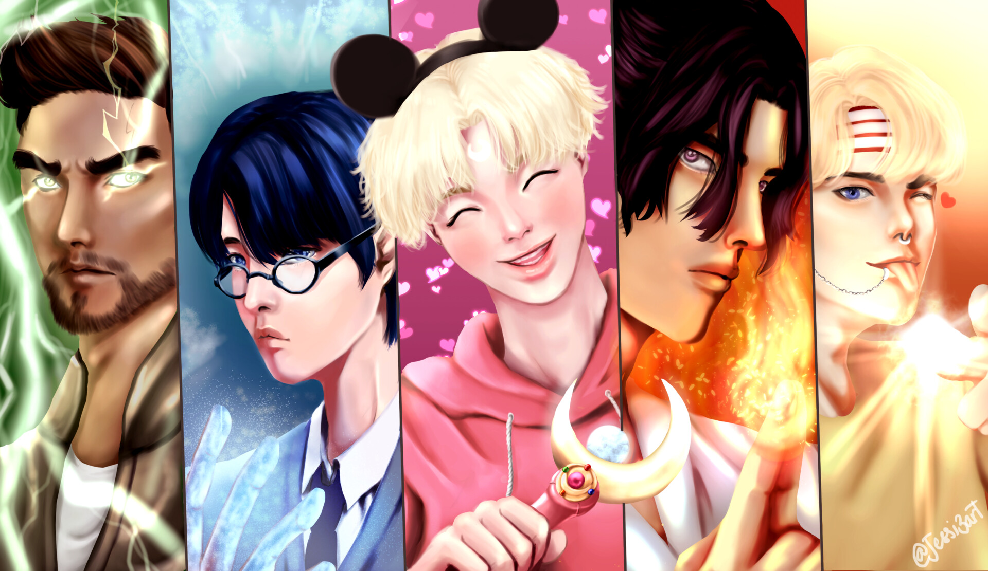 Sailor Moon (Male version) .