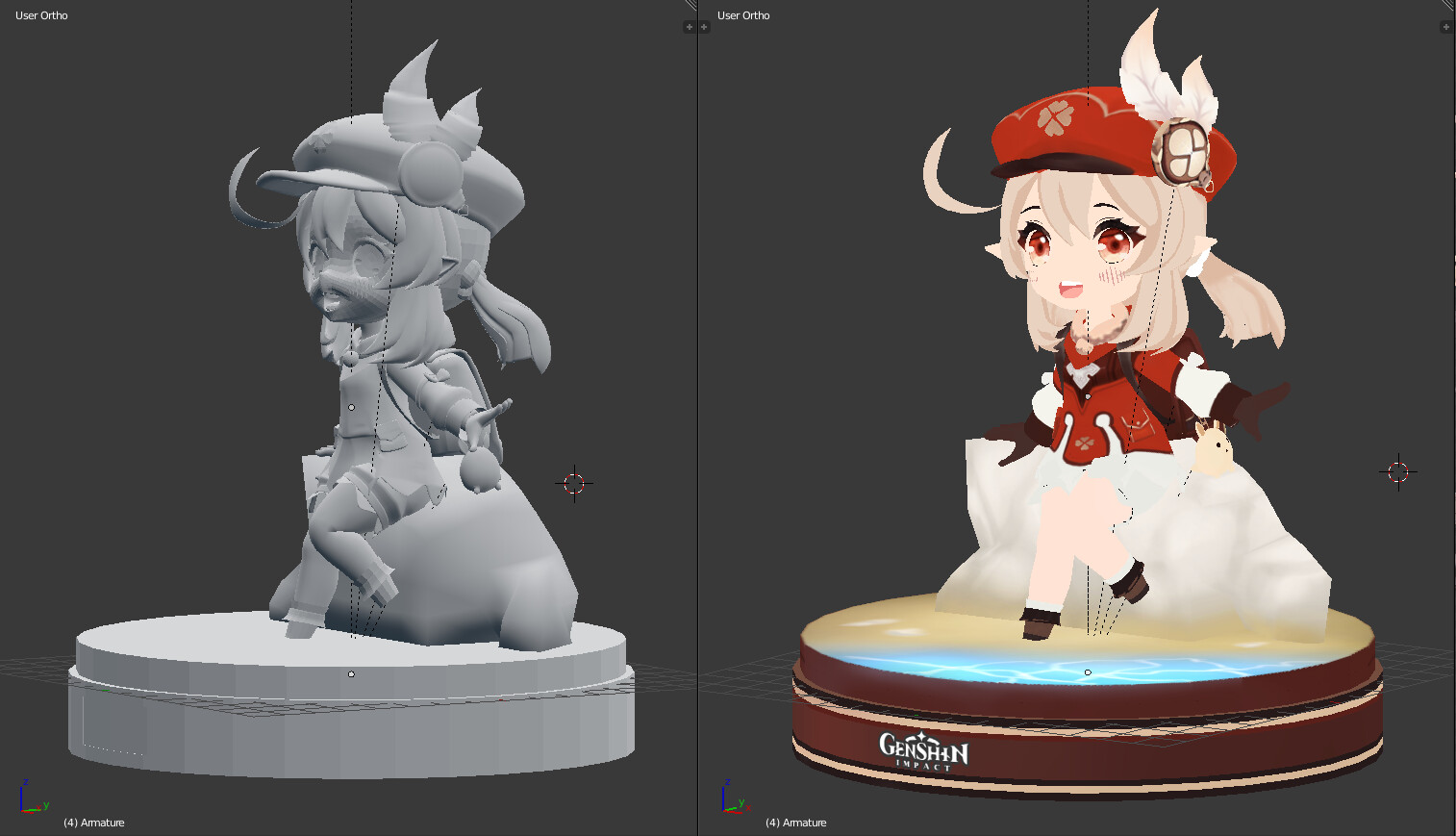 Artstation 3d Chibi Klee Genshin Impact Rui Ricia