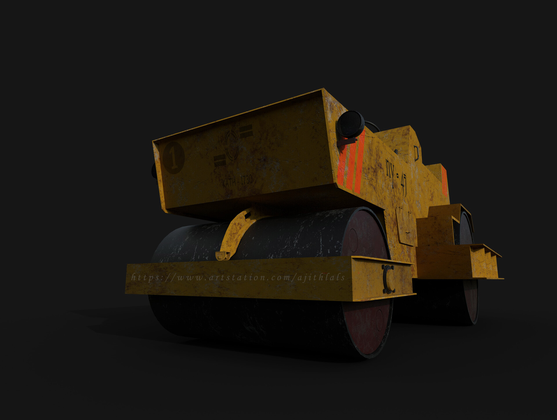 ArtStation - road roller