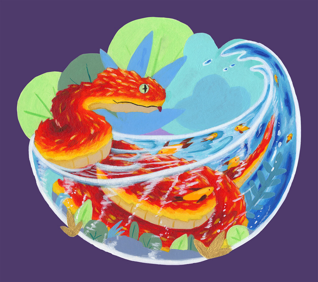Bethany Bronwyn Curtis Bathing Bush Viper