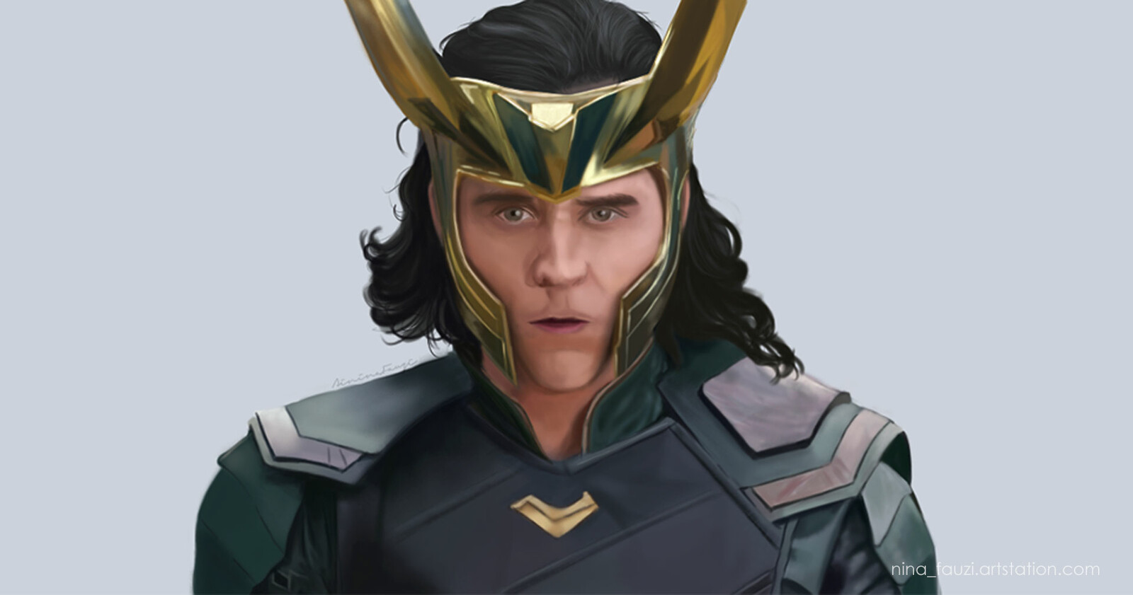 Artstation Loki Laufeyson Illustration Nurainina Fauzi