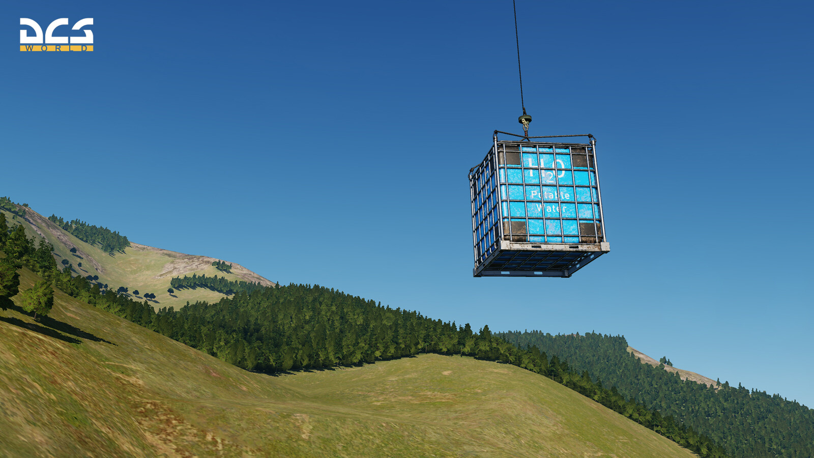 Fully functional "Cargo Object" in-game, hooked by Mi-8 Helicopter.