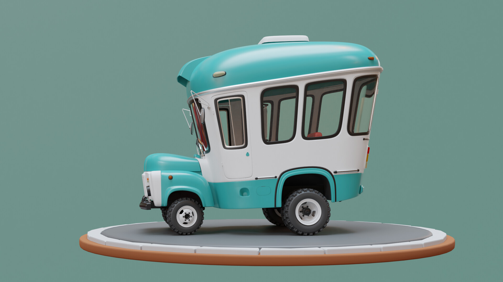 ArtStation - Автобус детства