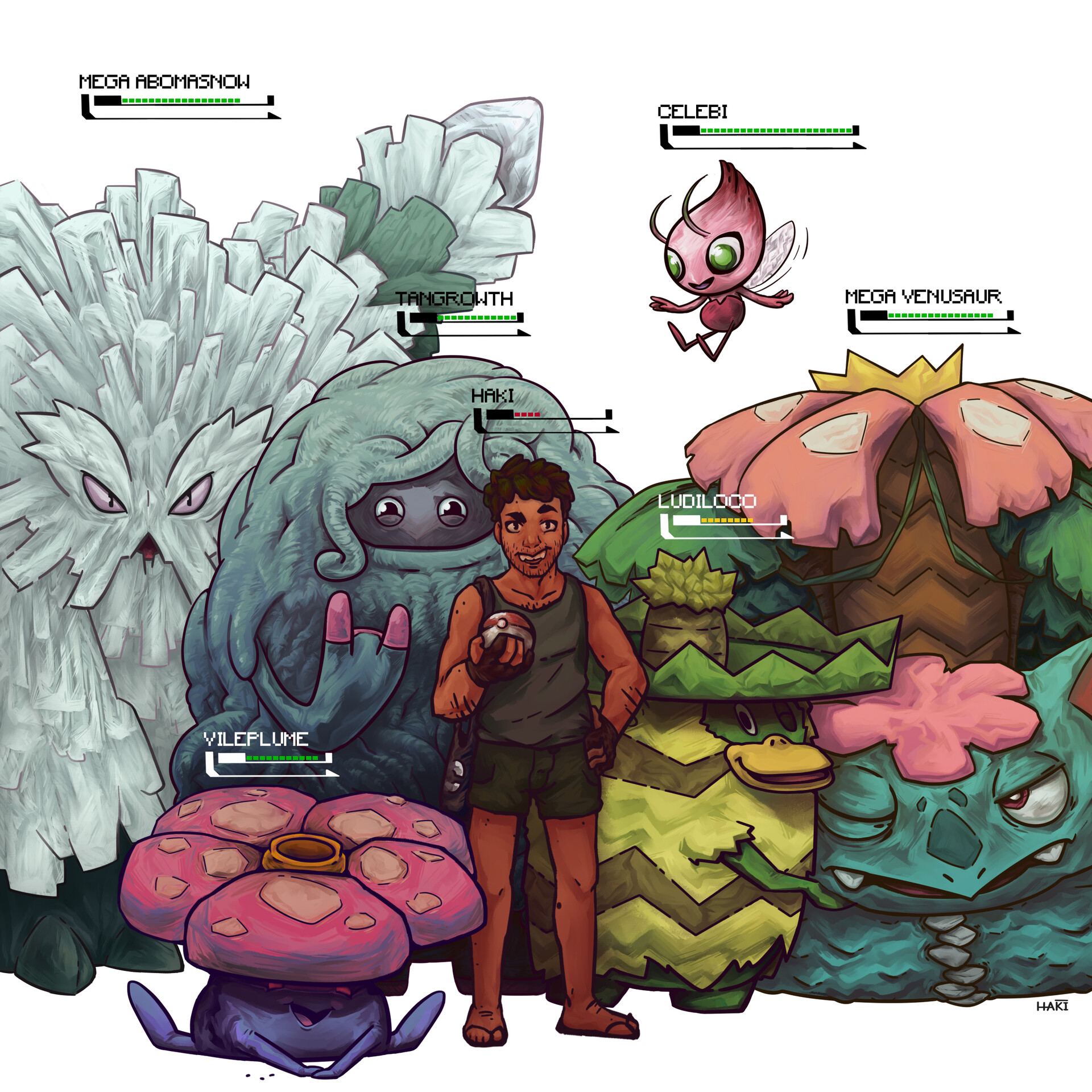 Top 6 - Pokémon Tipo Planta 