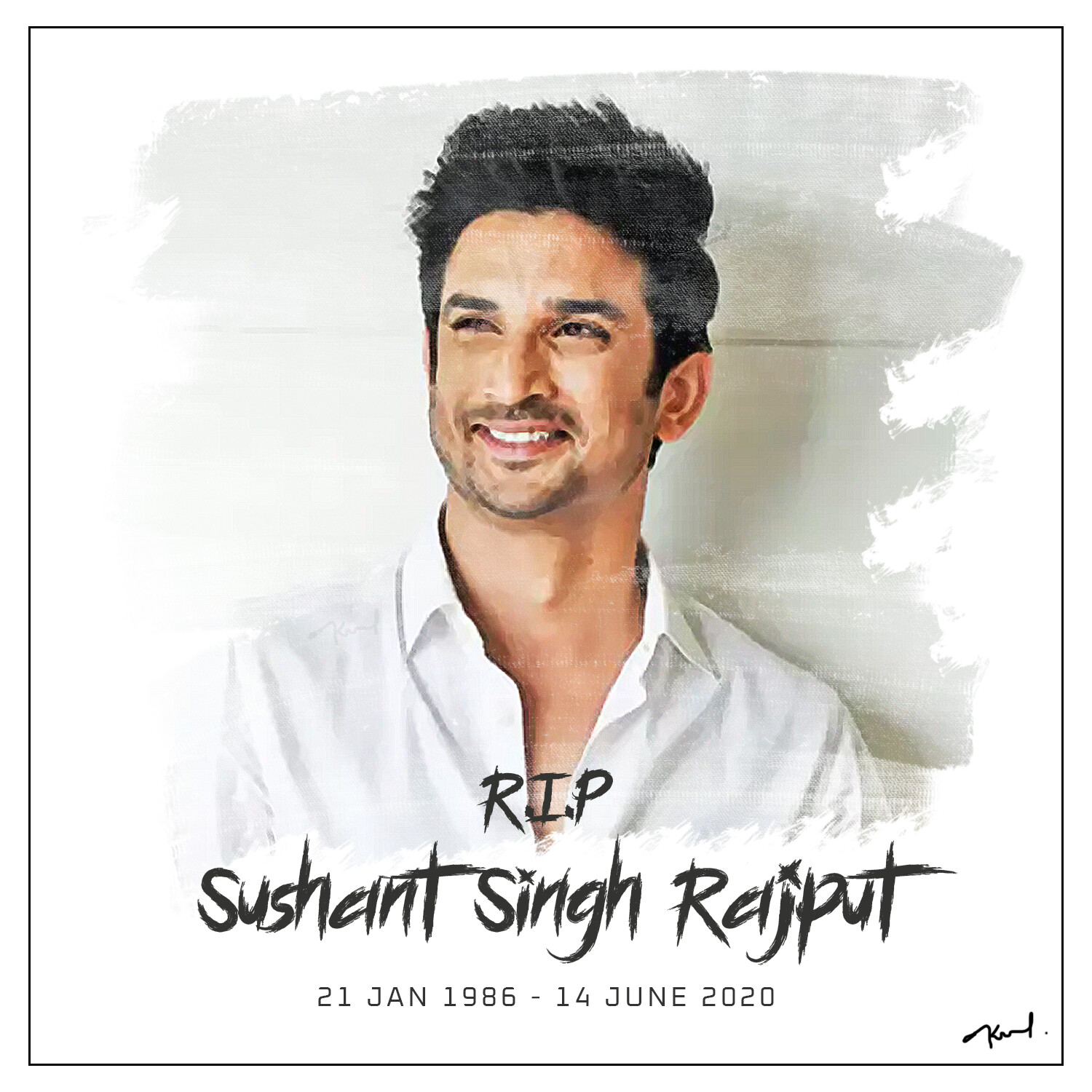 Sushant Singh Rajput - Celebrity Portrait