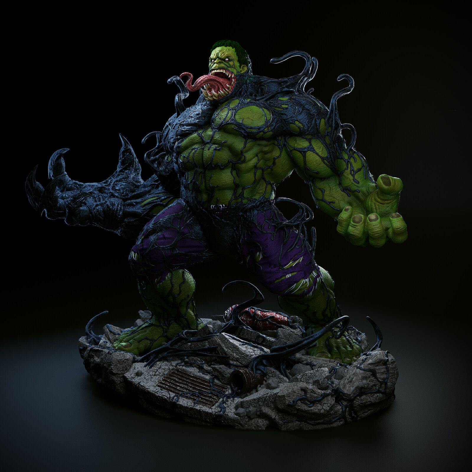 venomized hulk figure