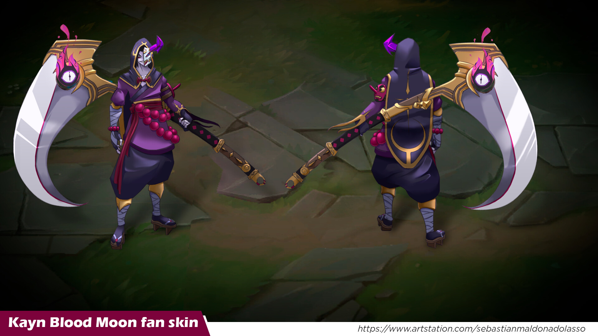 Hi, i have been working on this fan skin of Kayn Blood moon, i hope you lik...