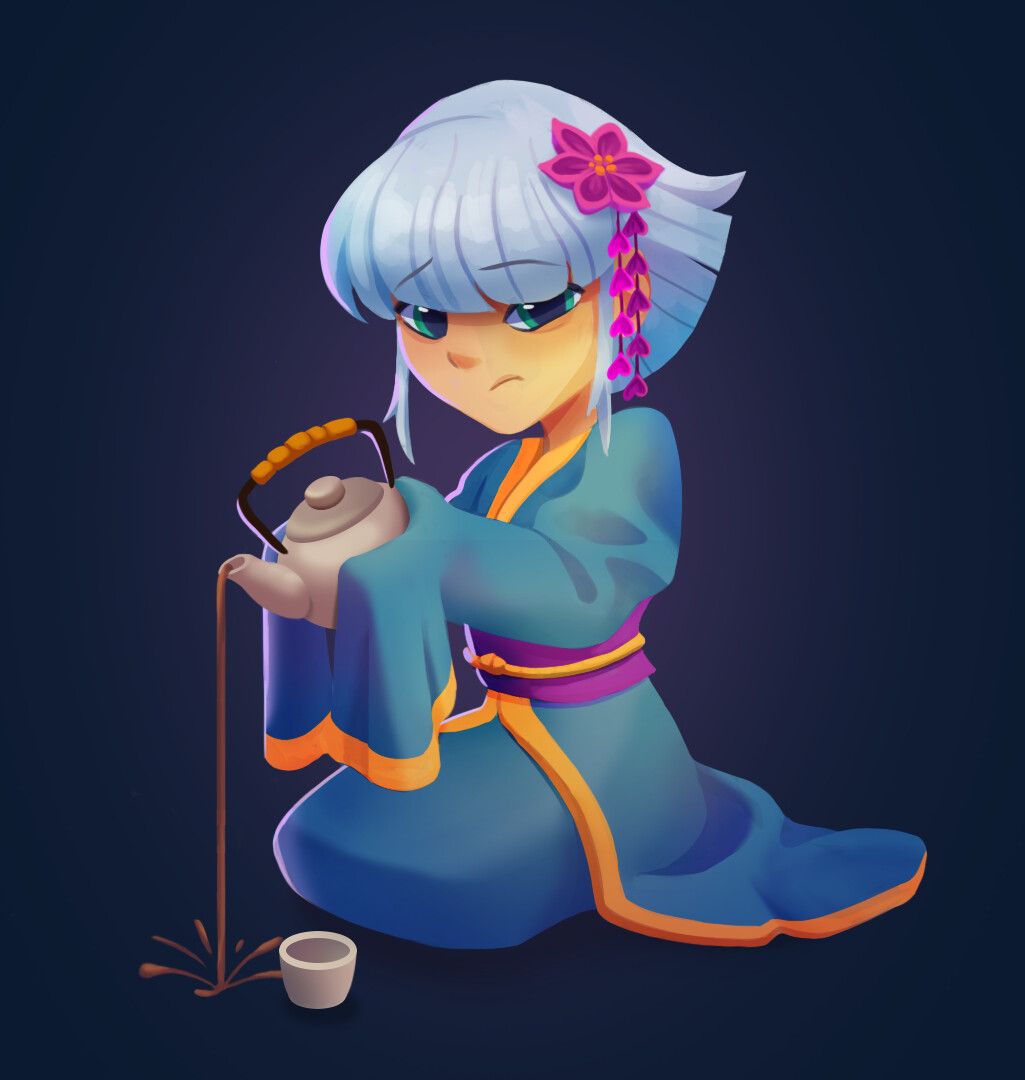 When you wanna kick asses but they dress you up in that girly kimono and make you pour tea...