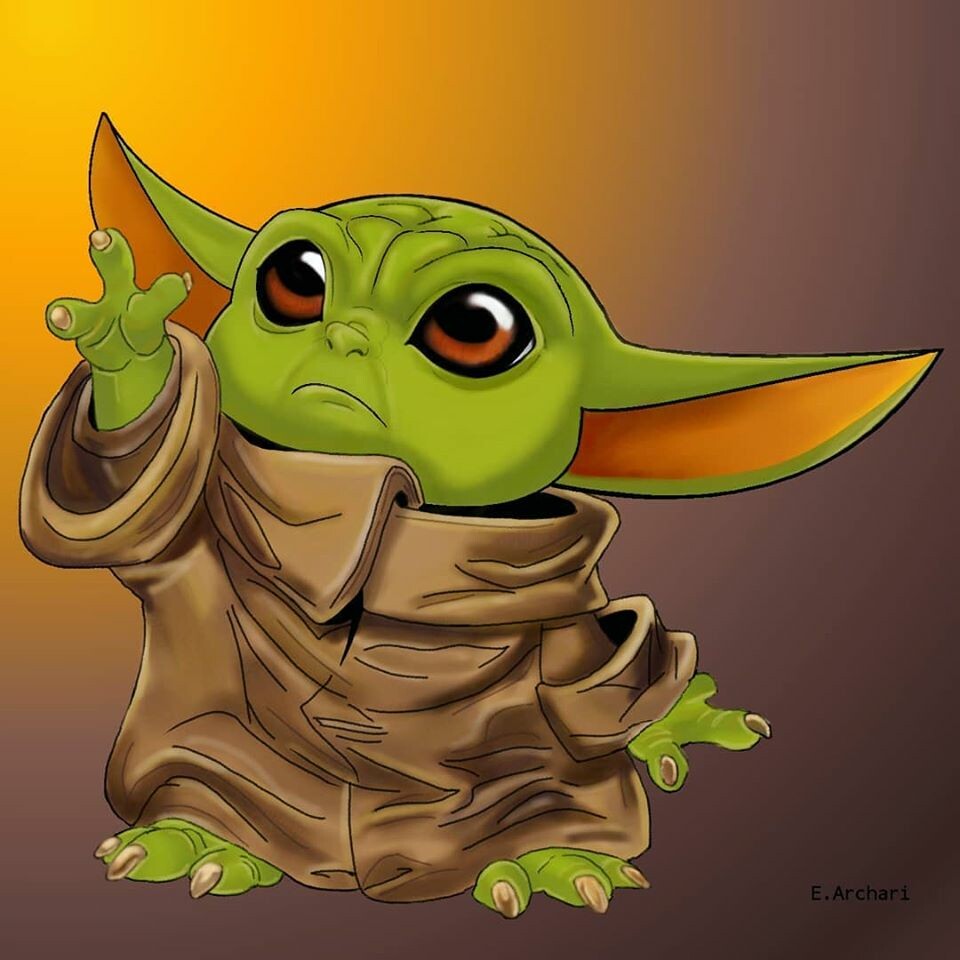 ArtStation - Baby Yoda Fan Art