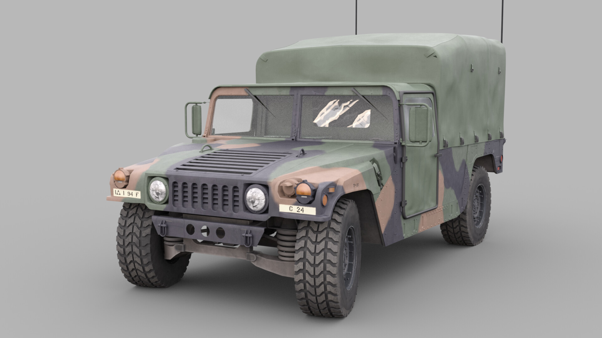 ArtStation - M998 HMMWV Cargo Pickup