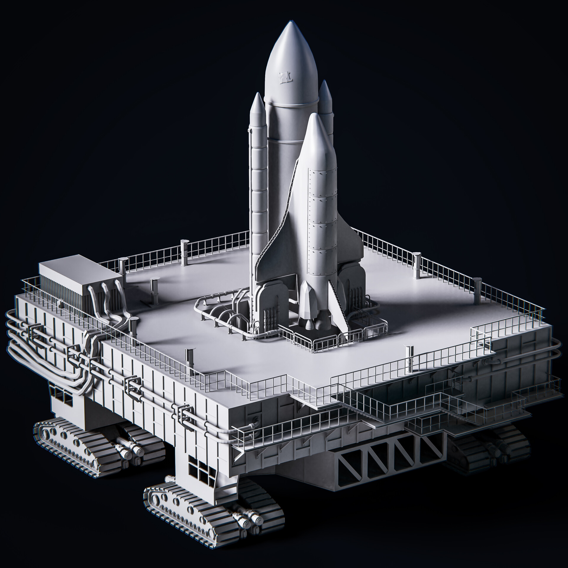 Ângelo Fernandes - Space Shuttle - low poly