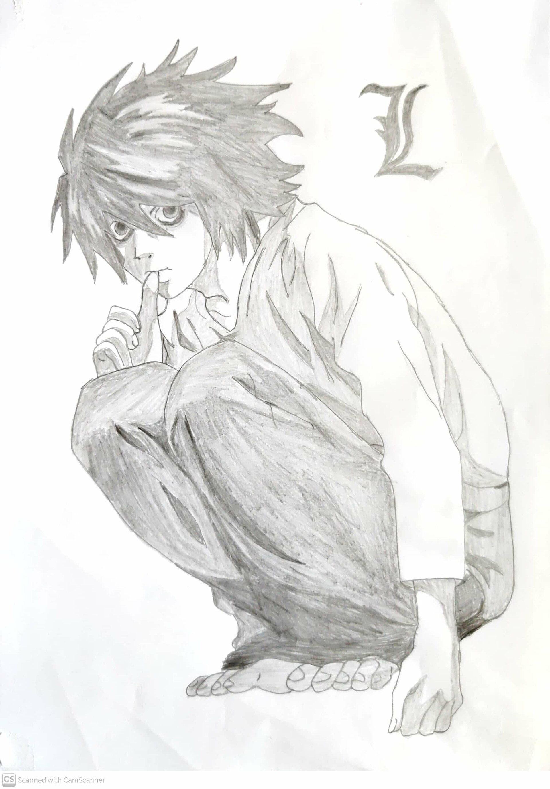 Learn how to draw L Lawilet - Death Note - EASY TO DRAW EVERYTHING