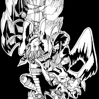 Wallpaper Artstation Beelzemon And Jeri Digimon Tamers Savanna Anderson Desktop Wallpaper